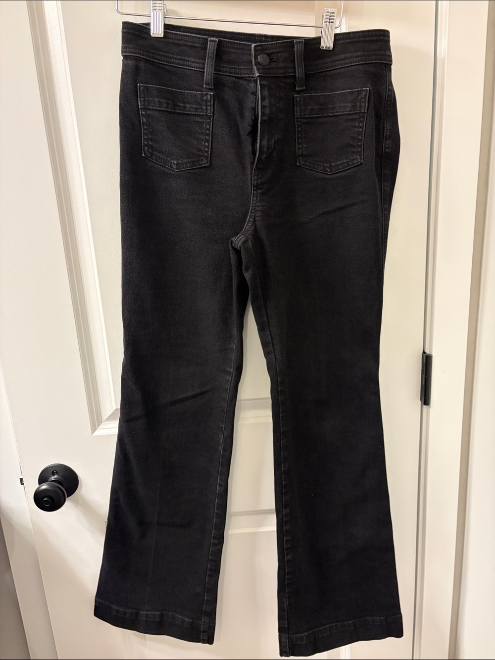 Talbots Black Flare Jeans - High-Rise Wide Leg